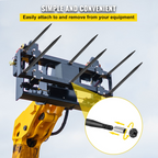 Lanzas para pacas de heno de 49", capacidad de 4000 lbs