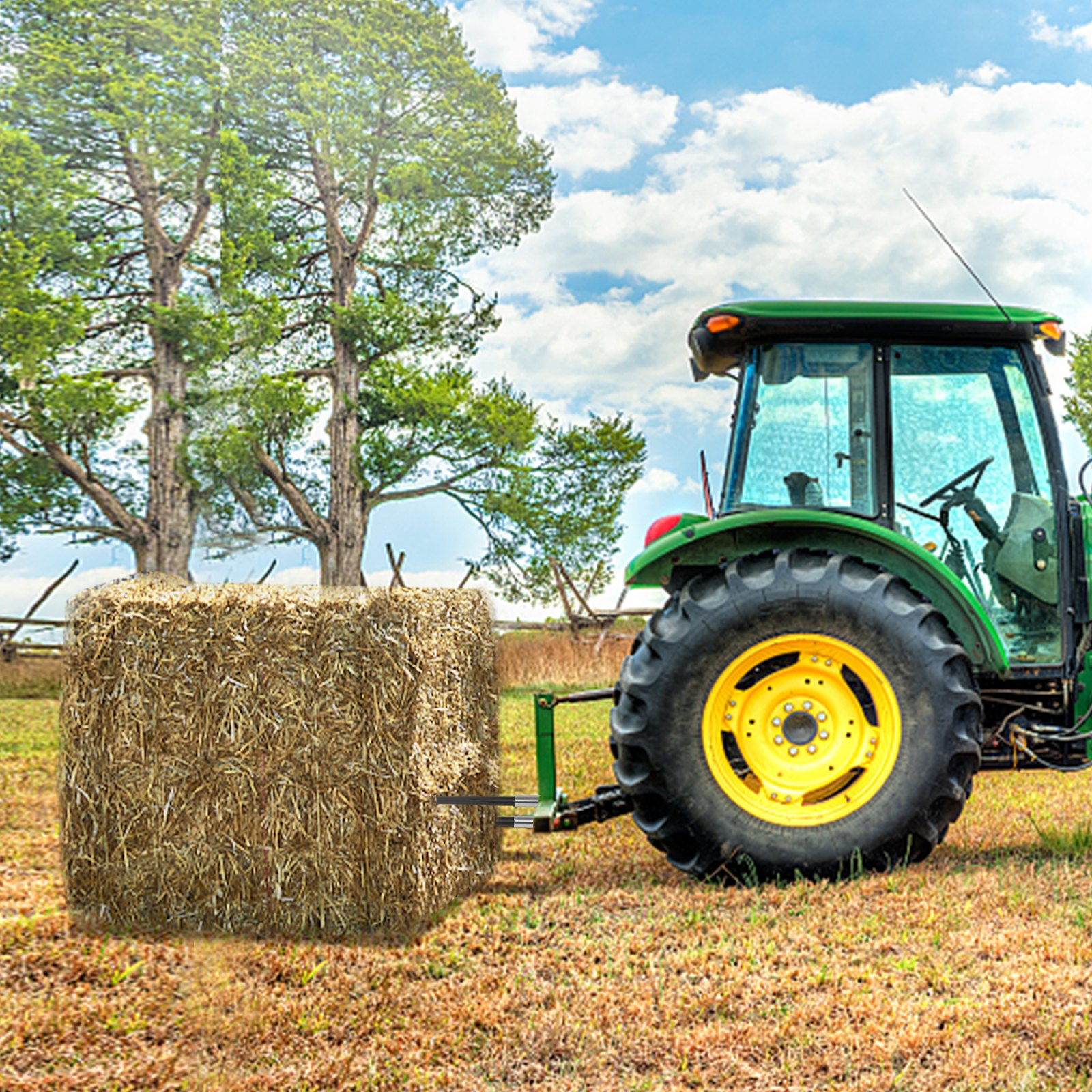 Lanzas para pacas de heno de 49", capacidad de 4000 lbs