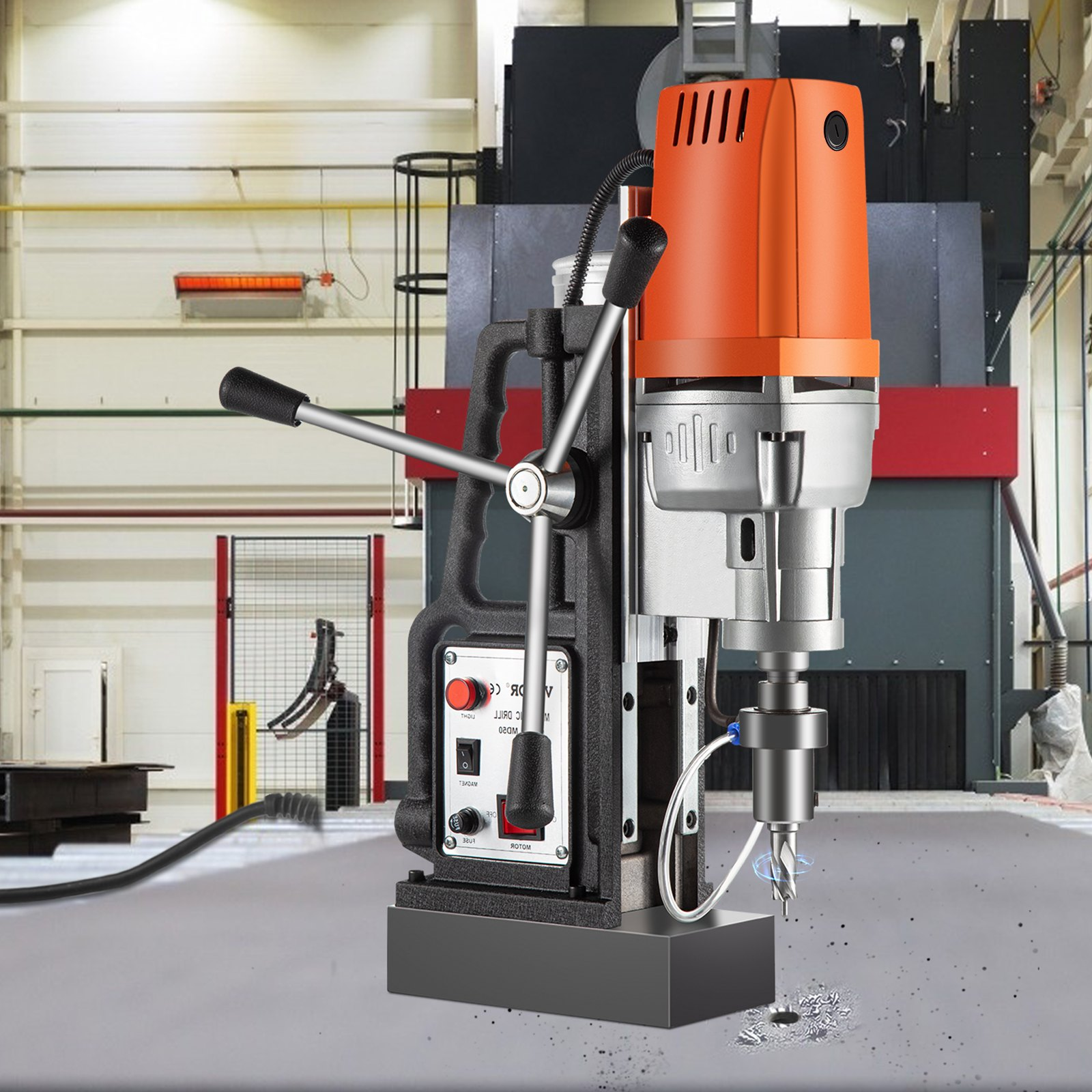 Taladro magnético 1680W MD50 con velocidad de husillo | VEVOR