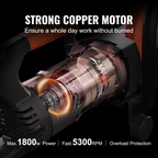 Sierra circular eléctrica para hormigón de 30 cm - 12 in | VEVOR