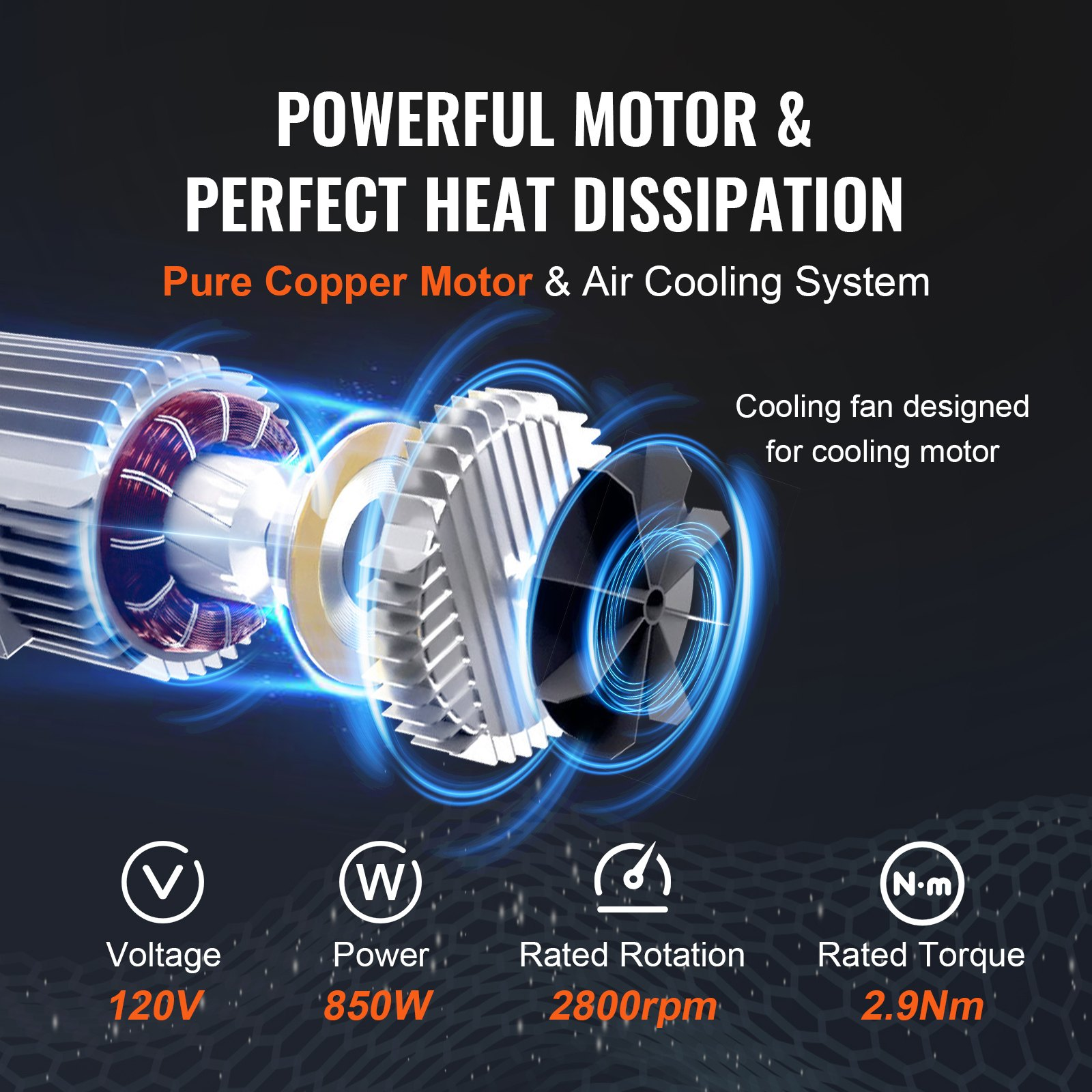 Polipasto eléctrico, capacidad de elevación de 400 kg | VEVOR