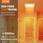 Ventilador extractor de baño, calefacción de 1500 W | VEVOR