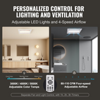 Ventilador extractor de baño, calefacción de 1500 W | VEVOR