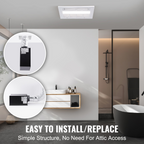 Ventilador extractor de baño, calefacción de 1500 W | VEVOR