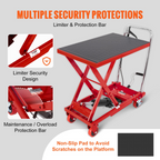 Mesa elevadora hidráulica, capacidad de 227 kg, 72 cm | VEVOR
