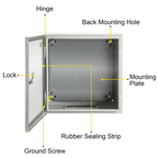 Caja de acero NEMA, 16 x 16 x 6'' | VEVOR