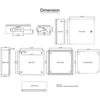 Caja de acero NEMA, 16 x 16 x 6'' | VEVOR