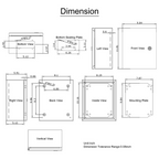 Caja de acero NEMA, 12 x 10 x 6'' | VEVOR