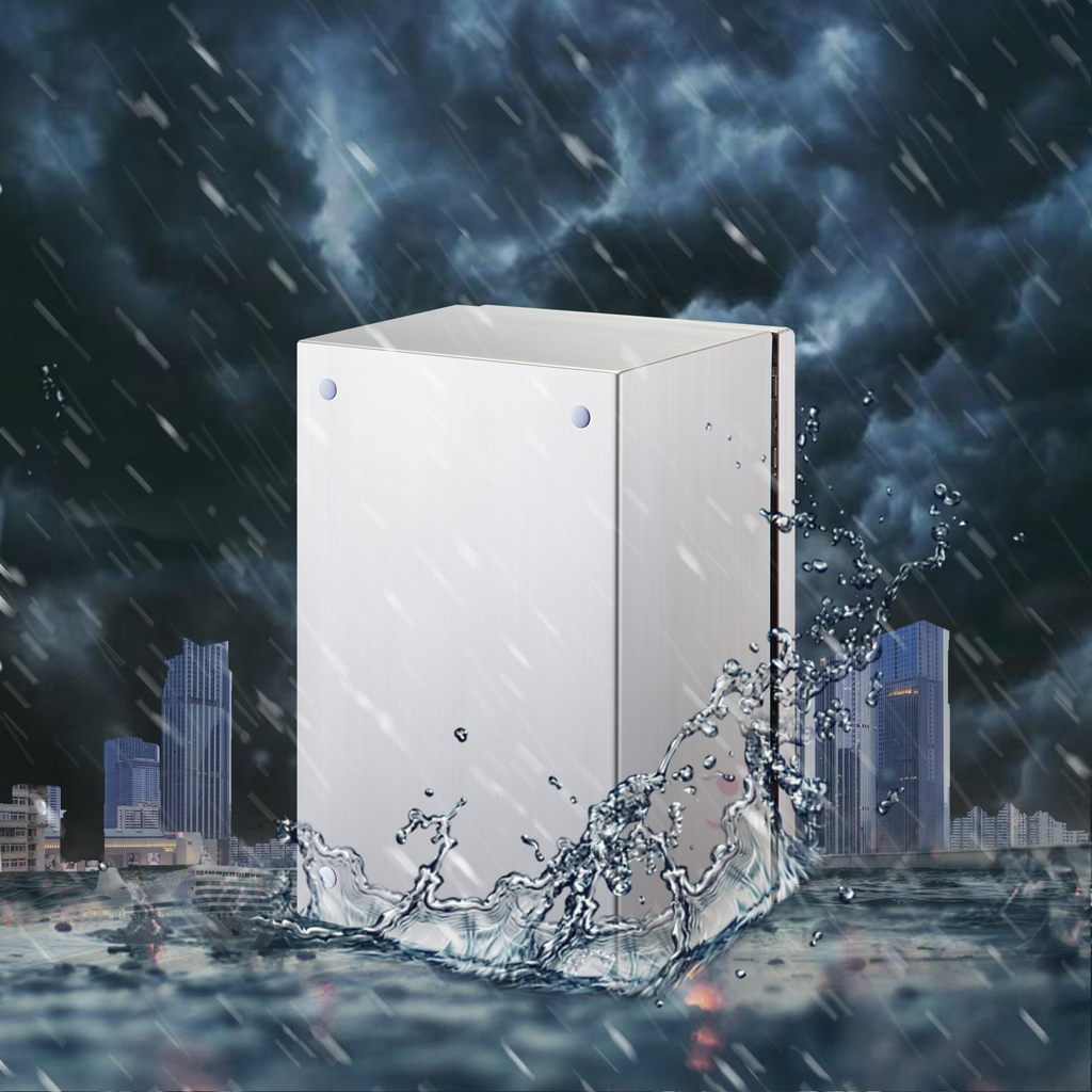 Caja eléctrica de acero inoxidable NEMA, 16 x 12 x 8''