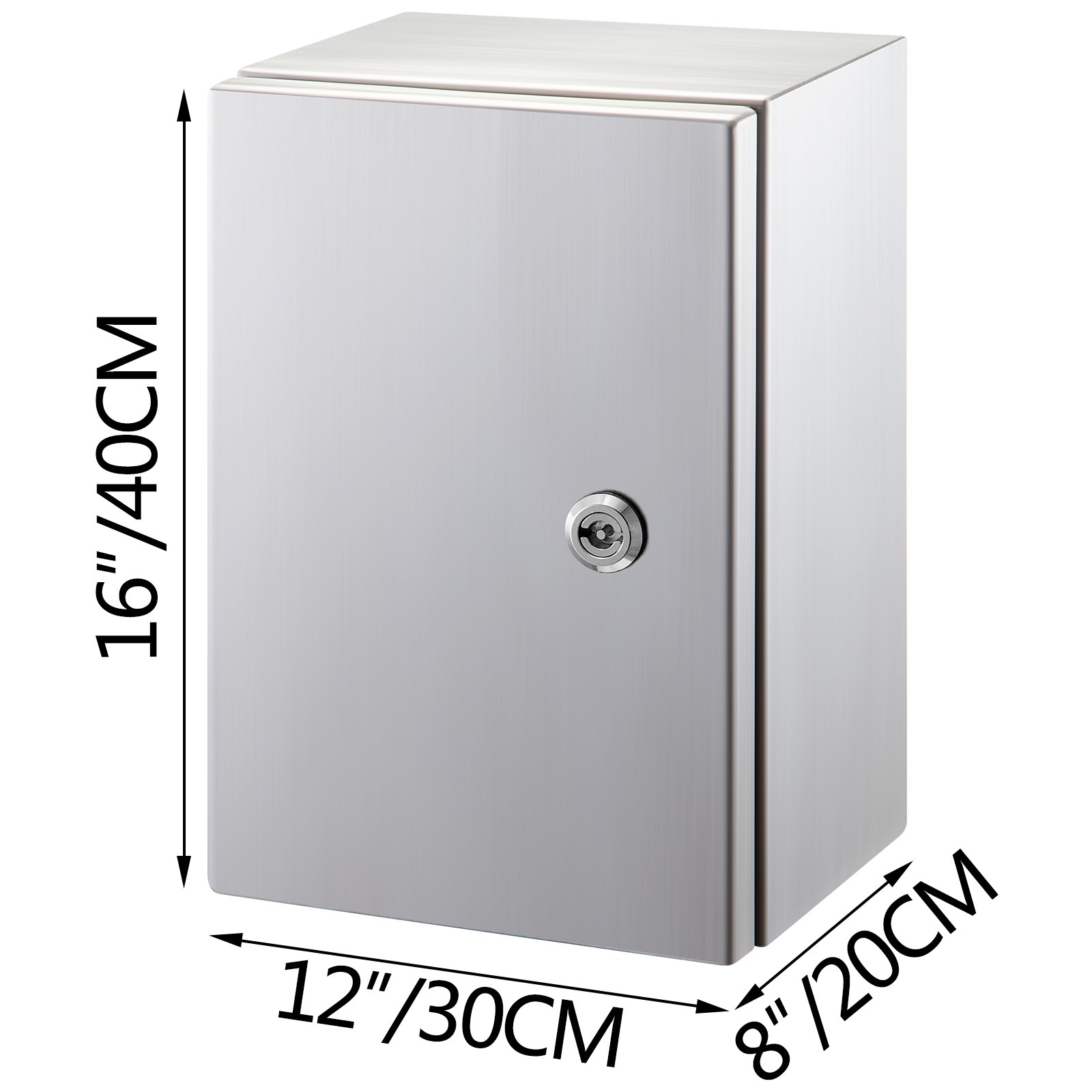 Caja eléctrica de acero inoxidable NEMA, 16 x 12 x 8''