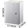 Caja eléctrica de acero inoxidable NEMA, 16 x 12 x 8''