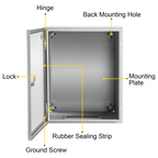Caja de acero NEMA, 20 x 16 x 10'' | VEVOR