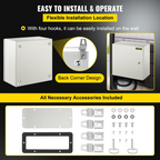 Caja de acero NEMA, 16 x 16 x 8'' | VEVOR