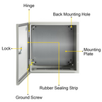 Caja de acero NEMA, 16 x 16 x 8'' | VEVOR