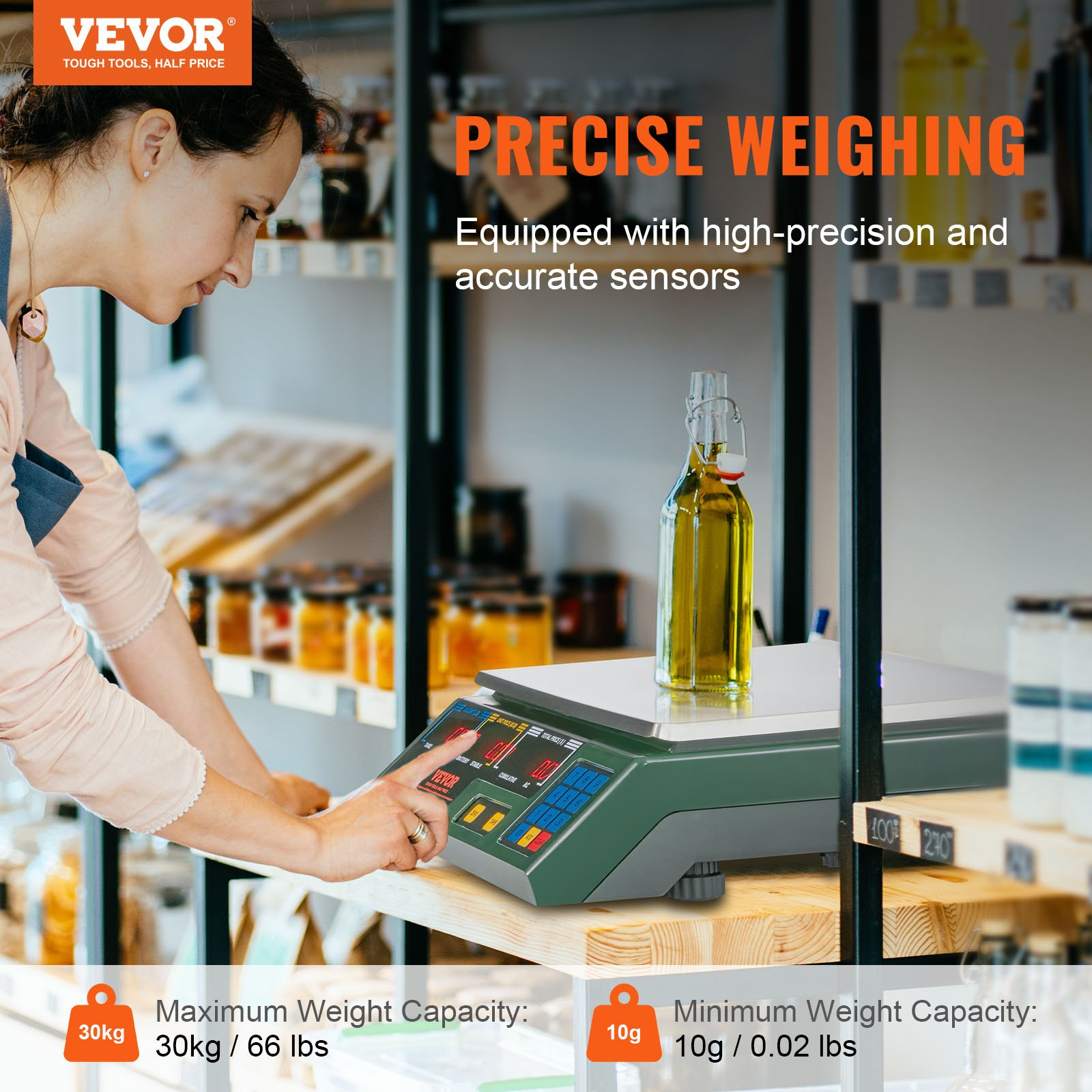 Balanza electrónica con cálculo de precios | VEVOR