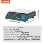 Balanza electrónica con cálculo de precios | VEVOR