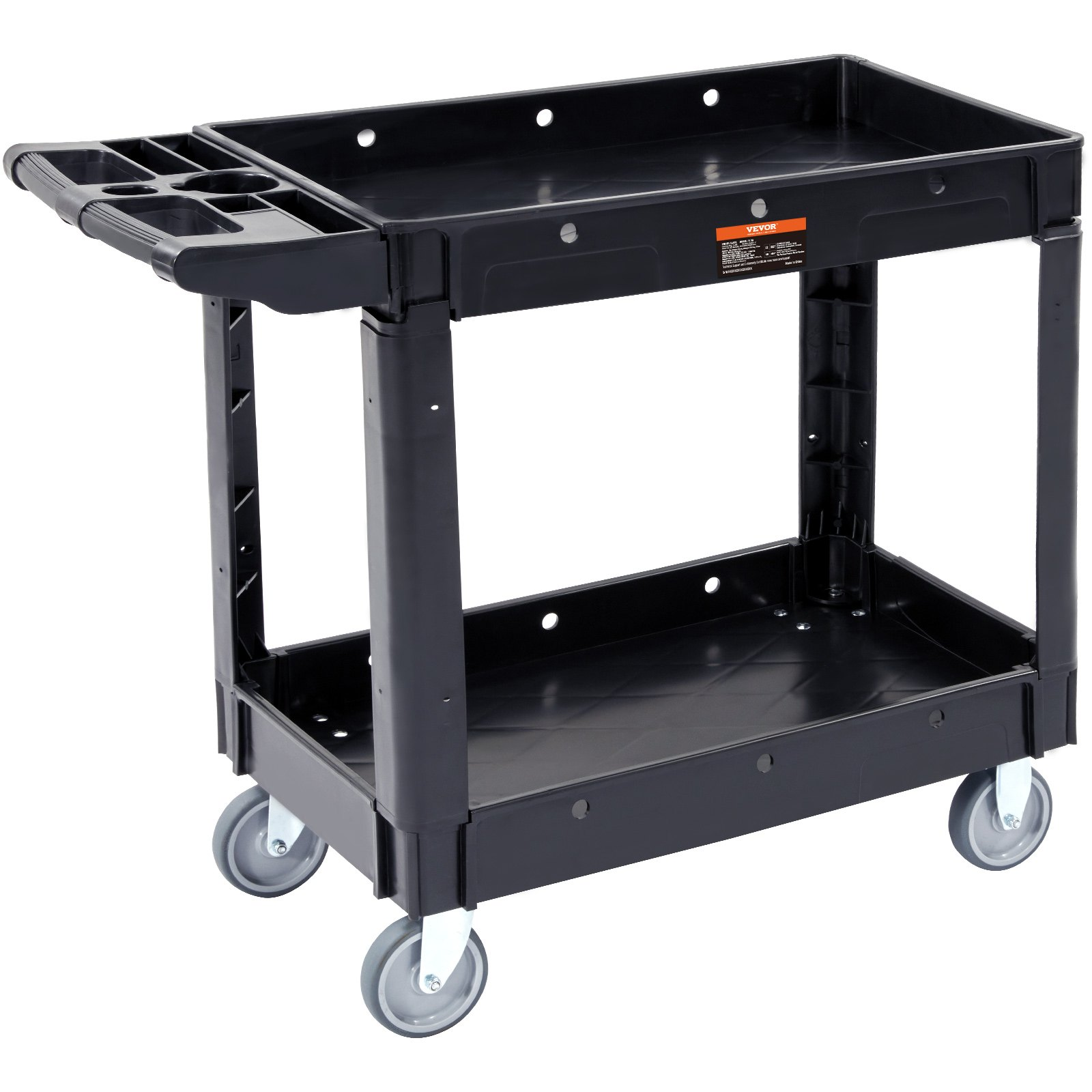 Carro utilitario, 2 estantes, 250 kg (550 lbs) | VEVOR