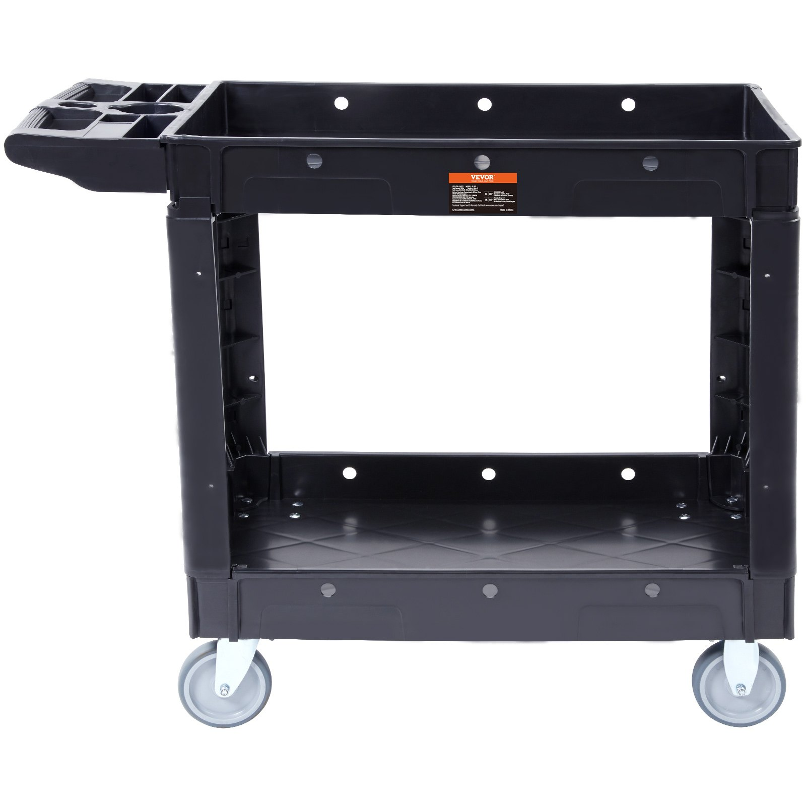 Carro utilitario, 2 estantes, 250 kg (550 lbs) | VEVOR