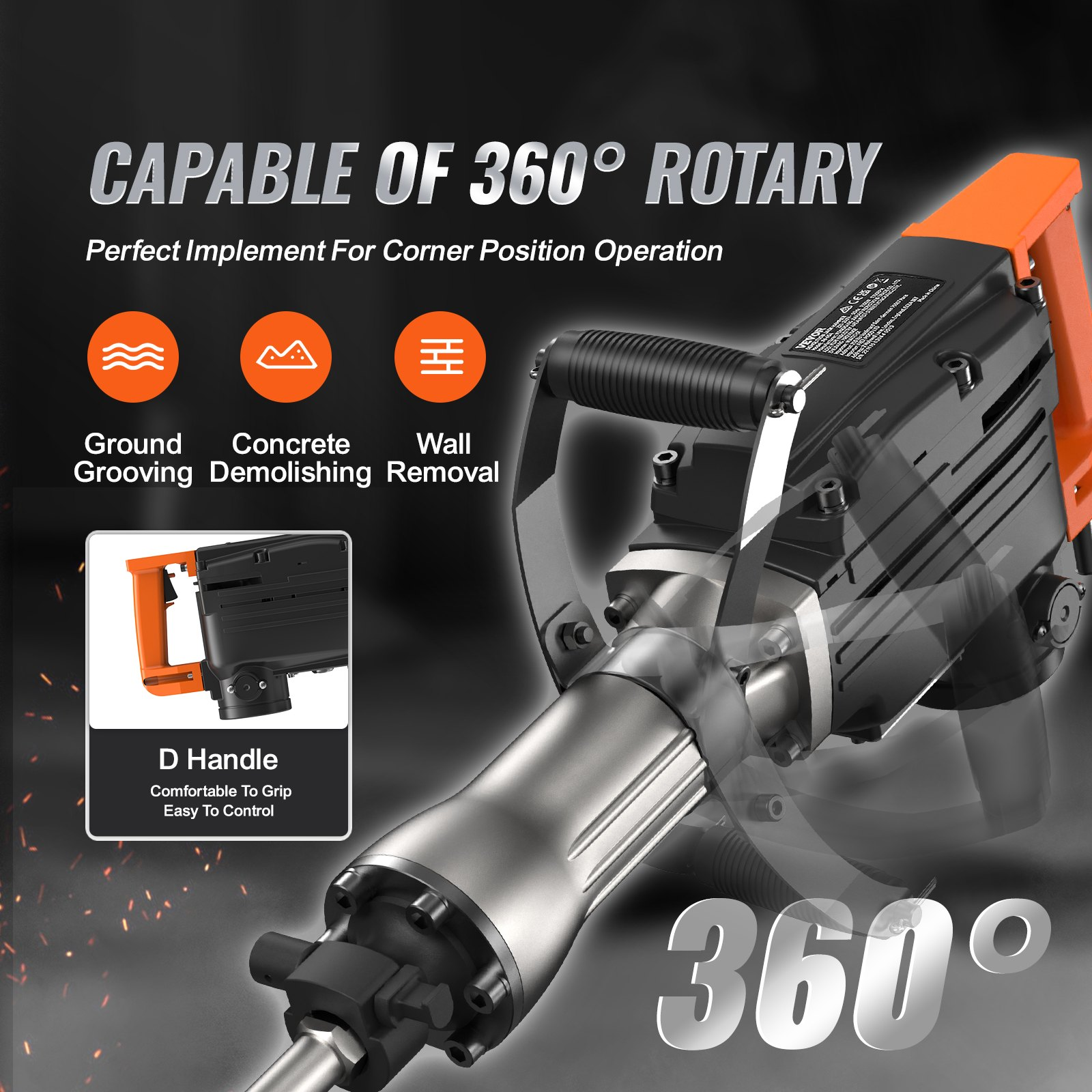 Martillo de demolición DX6542200W | VEVOR