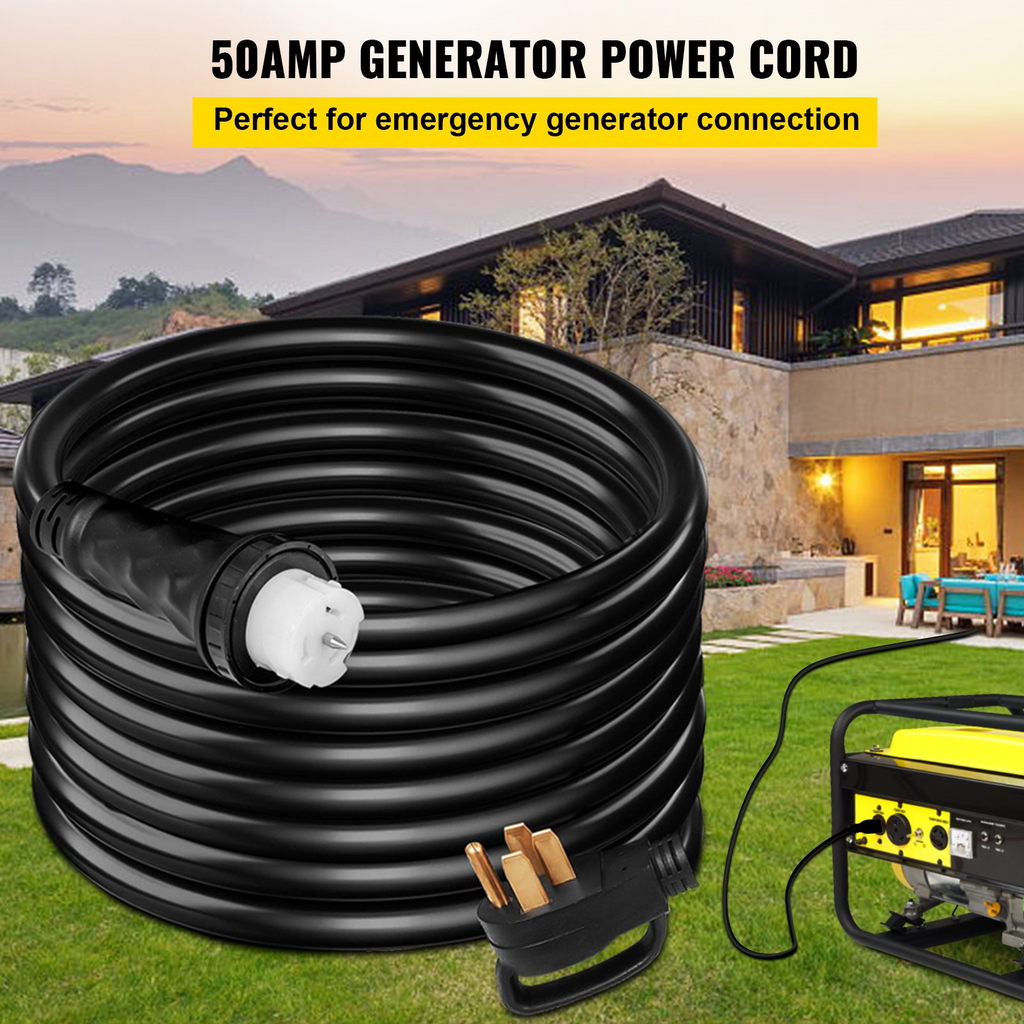 Cable de alimentación para generador de 15 metros | VEVOR