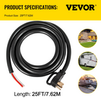 Cable de alimentación para caravanas y generadores, 50 A | VEVOR