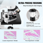 Microscopio trinocular compuesto