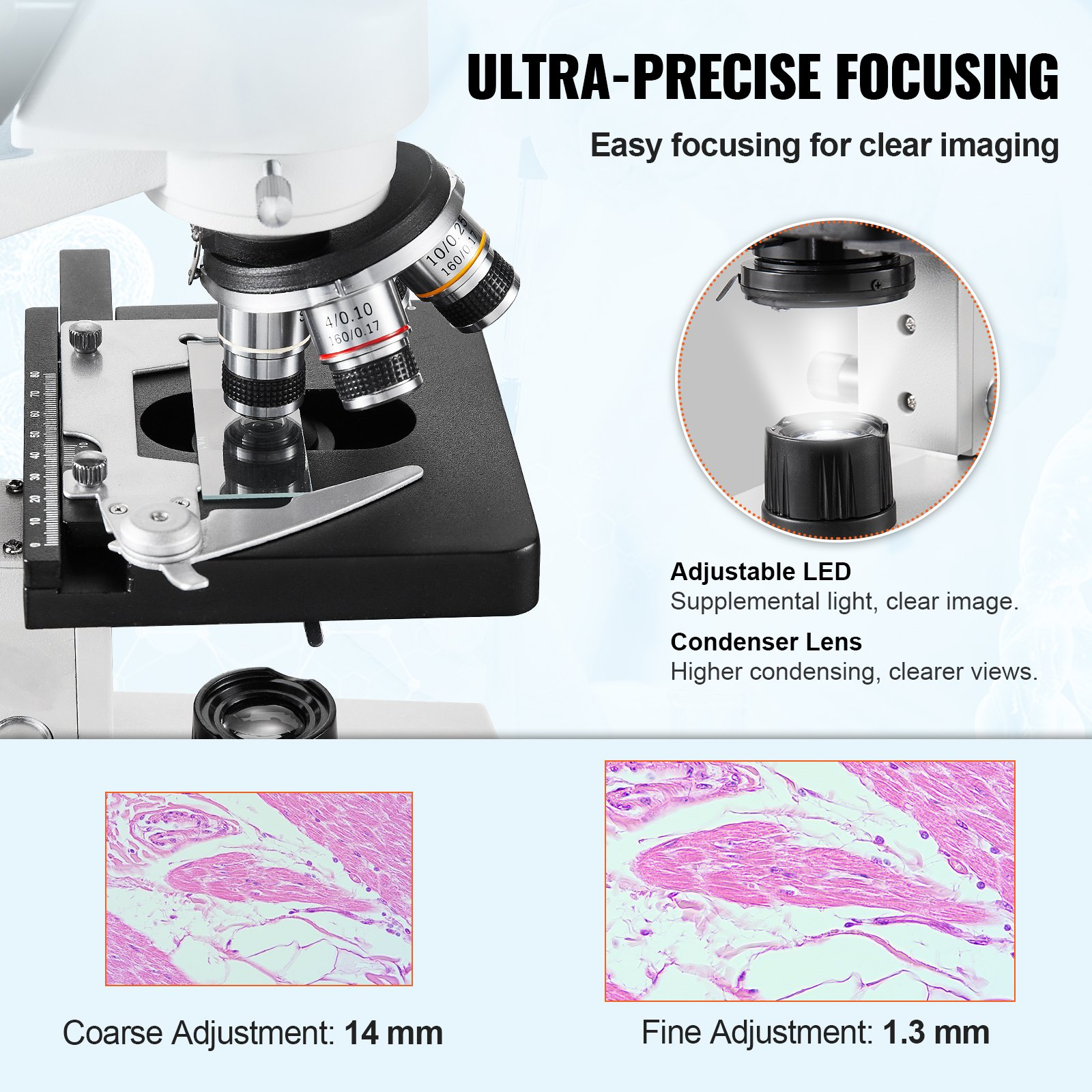 Microscopio trinocular compuesto