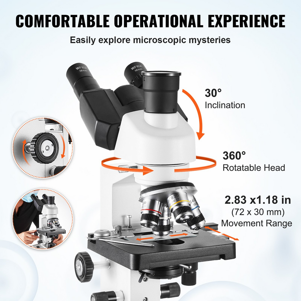 Microscopio trinocular compuesto