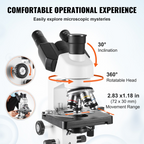 Microscopio trinocular compuesto