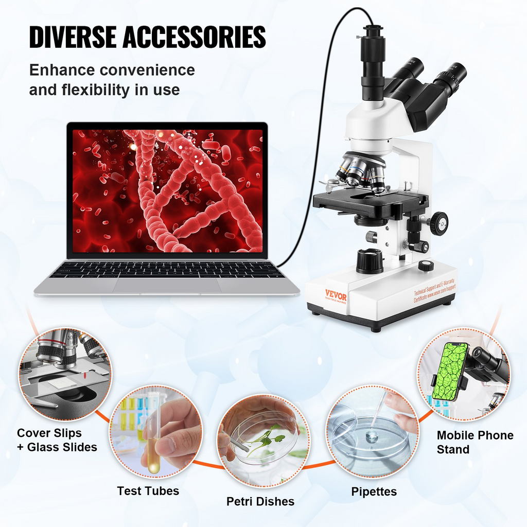 Microscopio trinocular compuesto