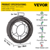 Cable de limpieza de desagües de 75 pies x 3/8 de pulgada