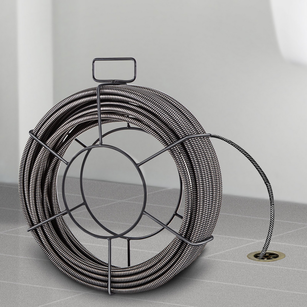Cable de limpieza de desagües de 75 pies x 3/8 de pulgada | VEVOR
