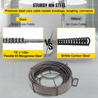 Cable de limpieza de desagües | VEVOR