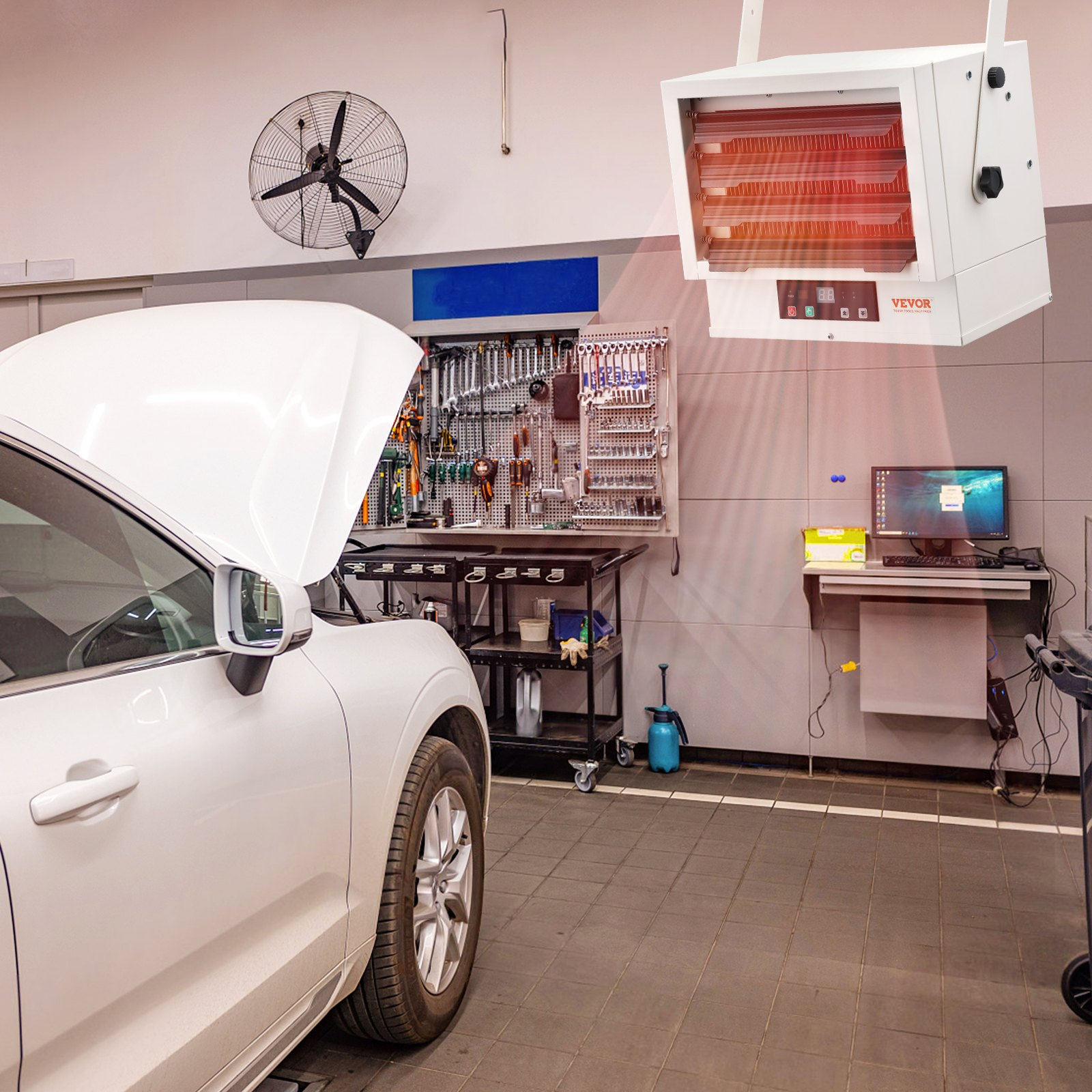 Miniatura del producto Calefactor eléctrico para garaje | VEVOR
