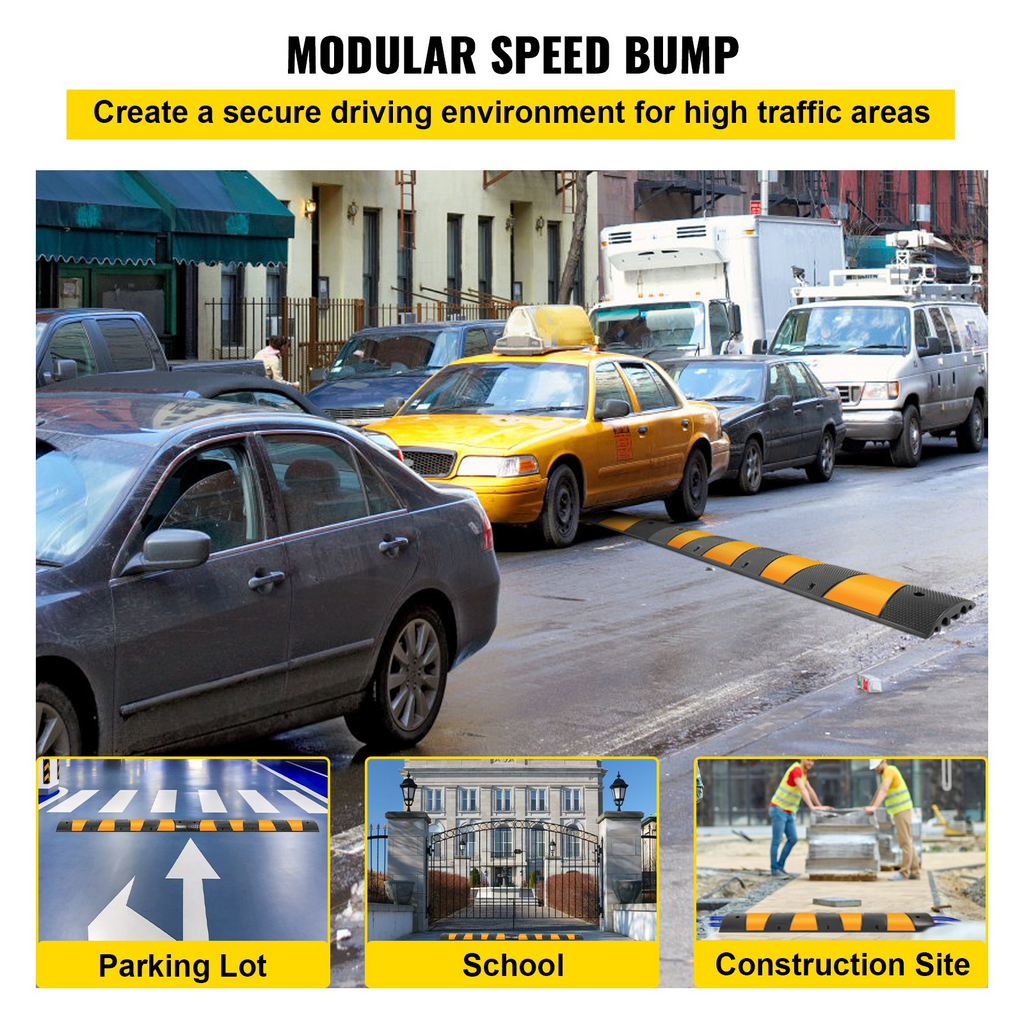 2 piezas de reductores de velocidad de goma | VEVOR