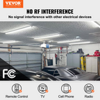 Paquete de 10 luces LED para taller, 2, 4 m (8 pies) | VEVOR