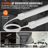 Paquete de 10 luces LED para taller, 2, 4 m (8 pies)