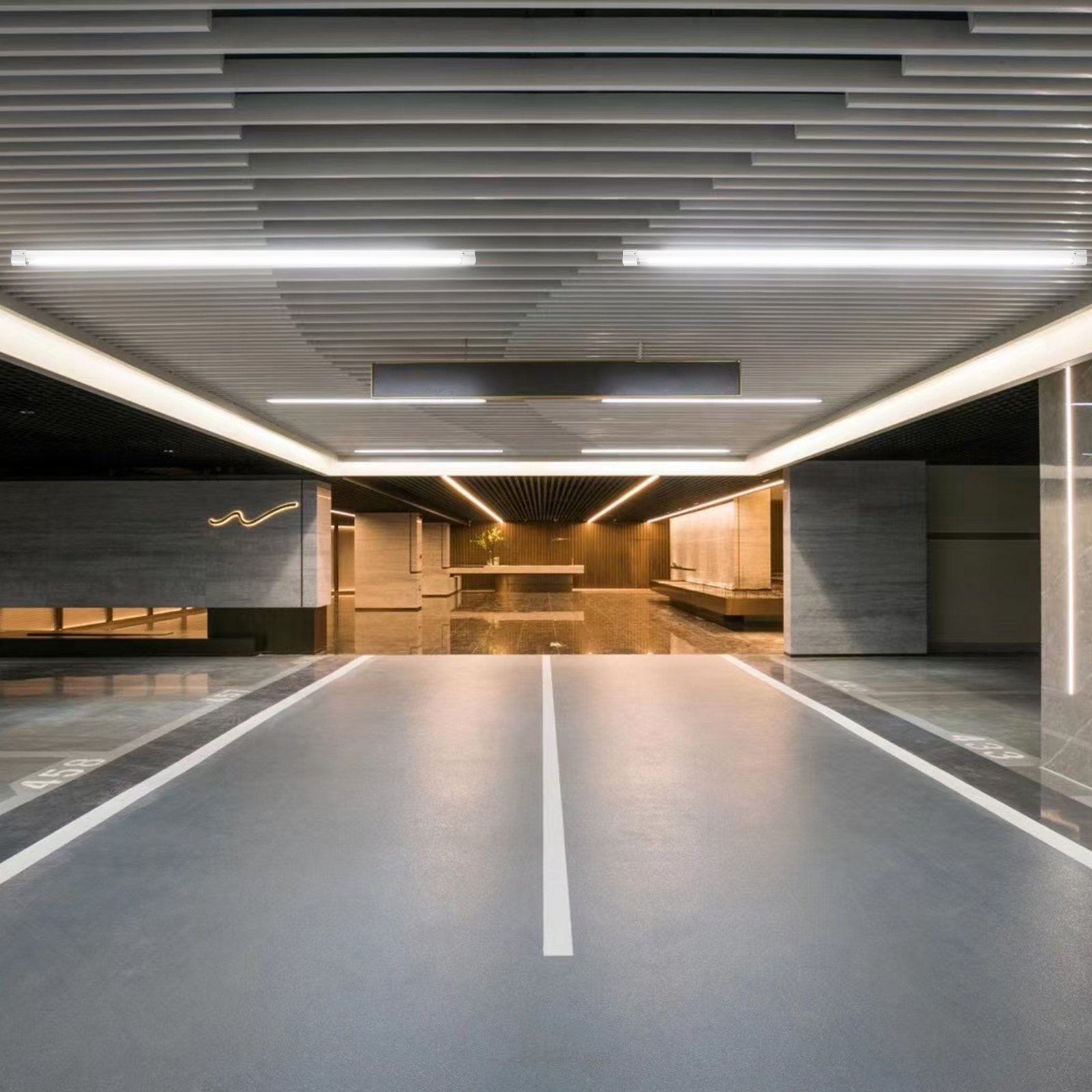 Paquete de 10 luces LED para taller, 2, 4 m (8 pies) | VEVOR