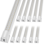Paquete de 10 luces LED para taller, 2, 4 m (8 pies) | VEVOR
