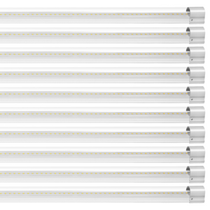Paquete de 10 luces LED para taller, 2, 4 m (8 pies)