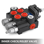 Válvula hidráulica de 2 vías con control por joystick | VEVOR