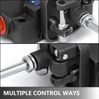Válvula hidráulica de 2 vías con control por joystick | VEVOR