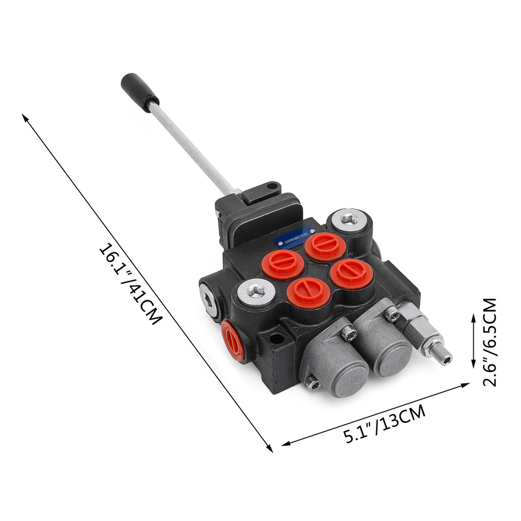 Válvula hidráulica de 2 vías con control por joystick | VEVOR