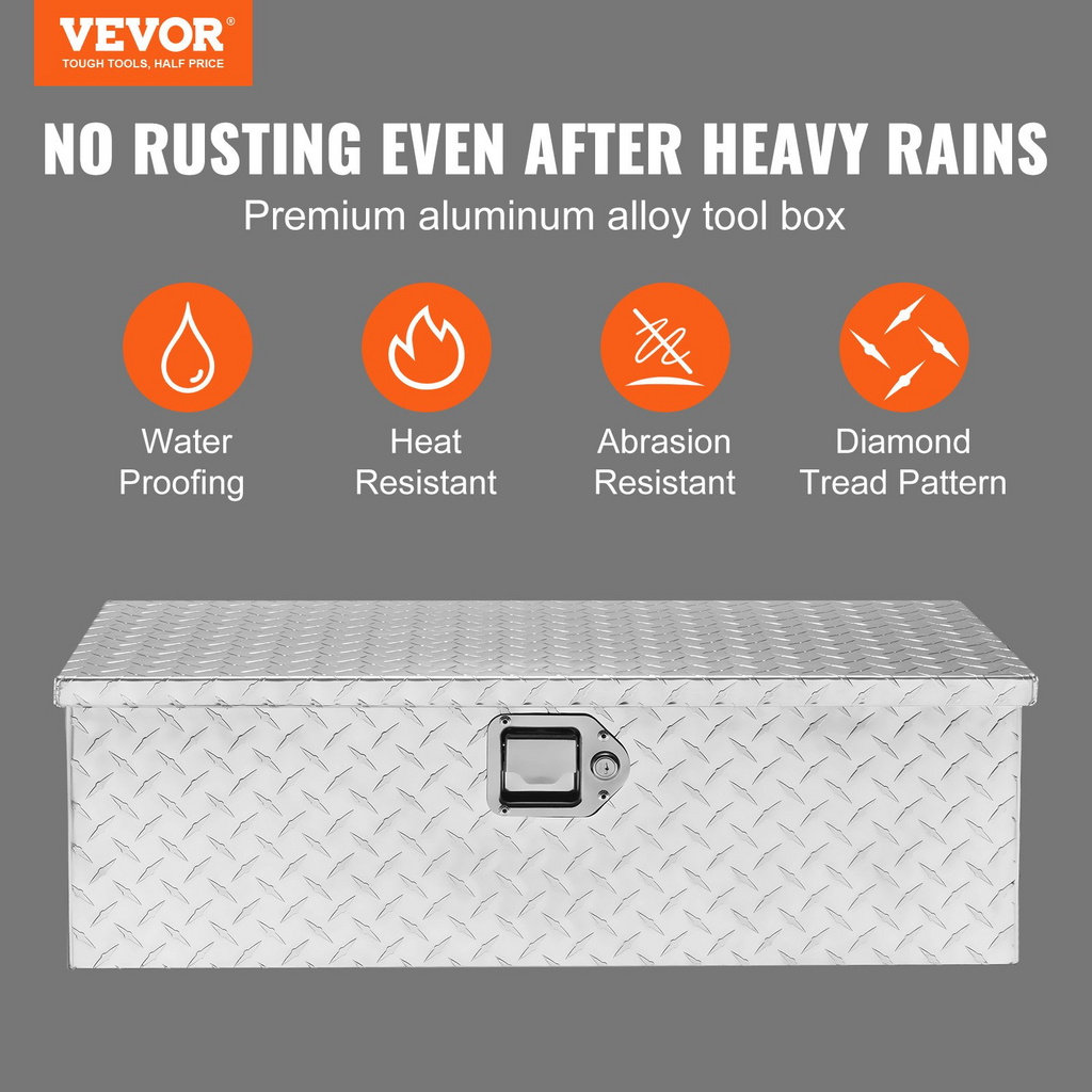 Caja de herramientas de aluminio resistente para caja LCZXG30X13 | VEVOR