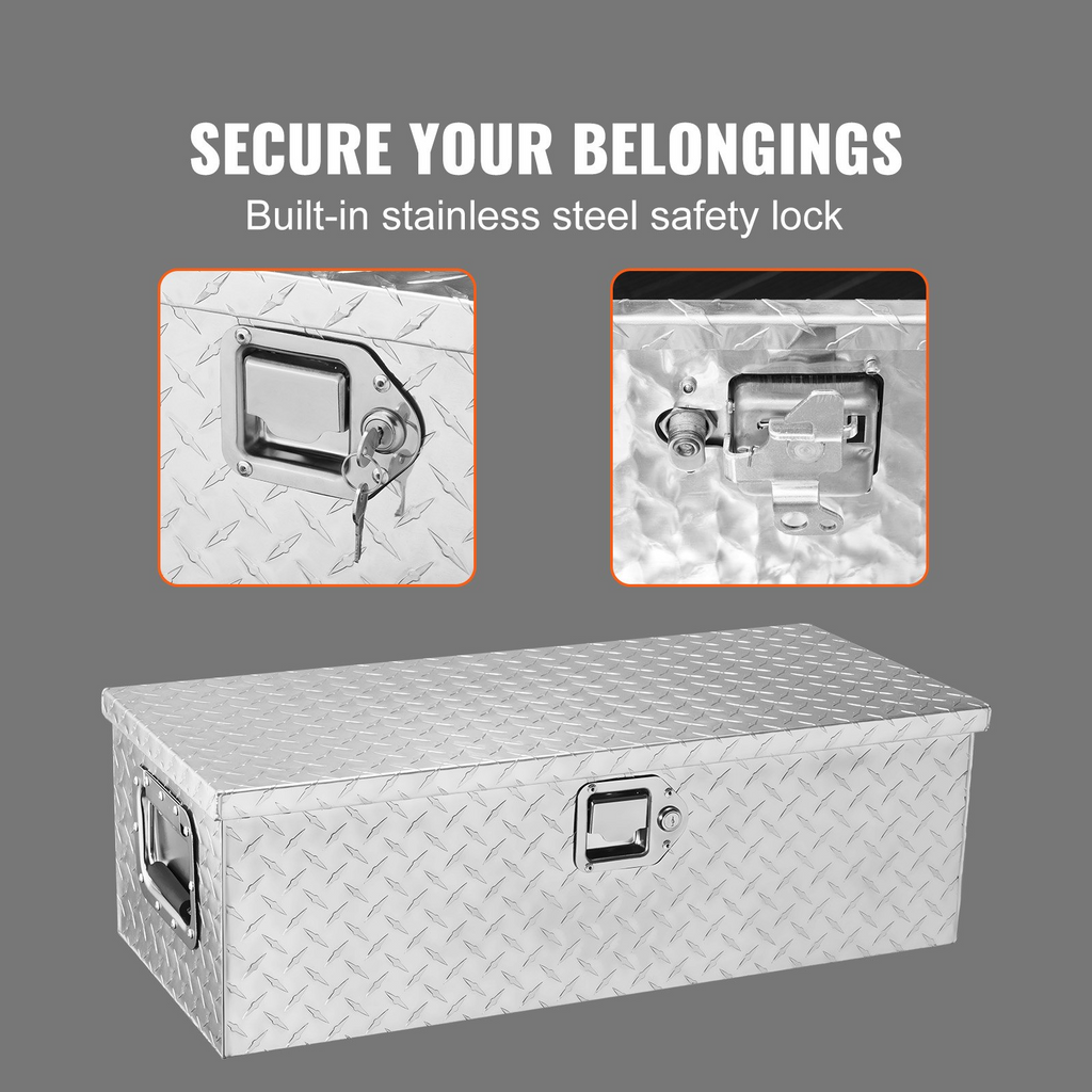 Caja de herramientas de aluminio resistente para caja LCZXG30X13 | VEVOR