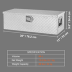 Caja de herramientas de aluminio resistente para caja LCZXG30X13 | VEVOR