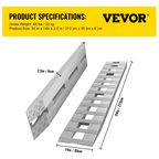 Rampas de aluminio de 84x14 pulgadas | VEVOR