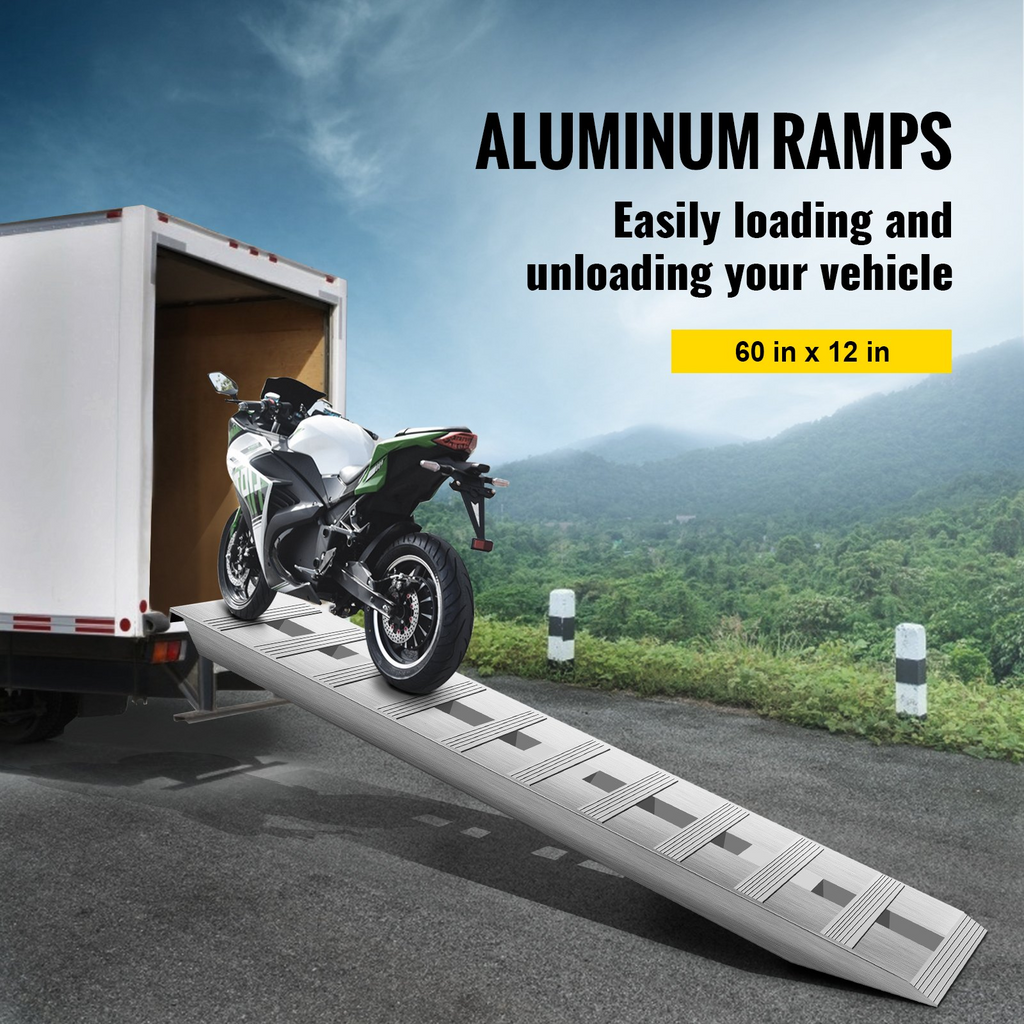 Rampas de remolque de aluminio de 60'' x 12'' | VEVOR