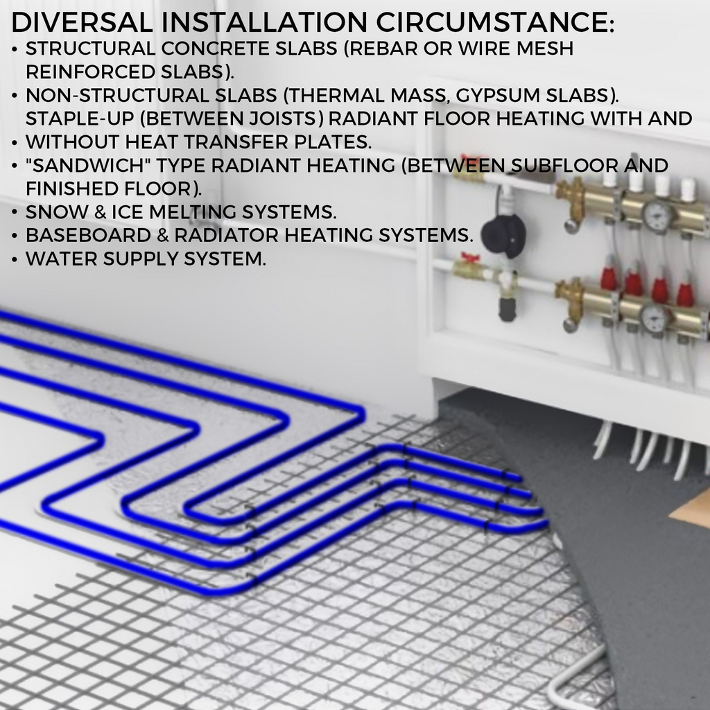 Tubo PEX de 3/4", 500 pies, tubo PEX (3/4" | VEVOR