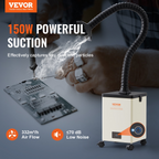Extractor de humos de soldadura, 150 W | VEVOR